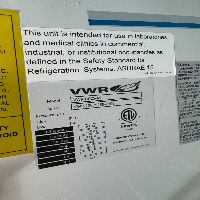 VWR Double Door Refrigerator image 0